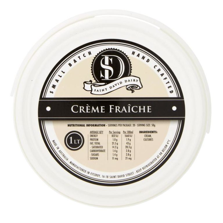 Crème Fraiche 1L St David Dairy